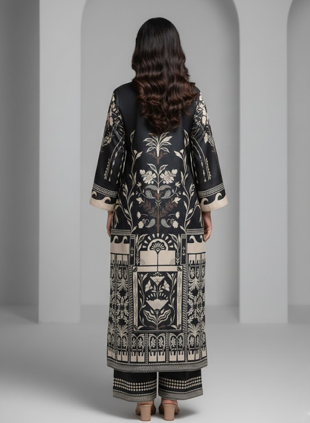 Ebony Marble Grape Silk 2pc