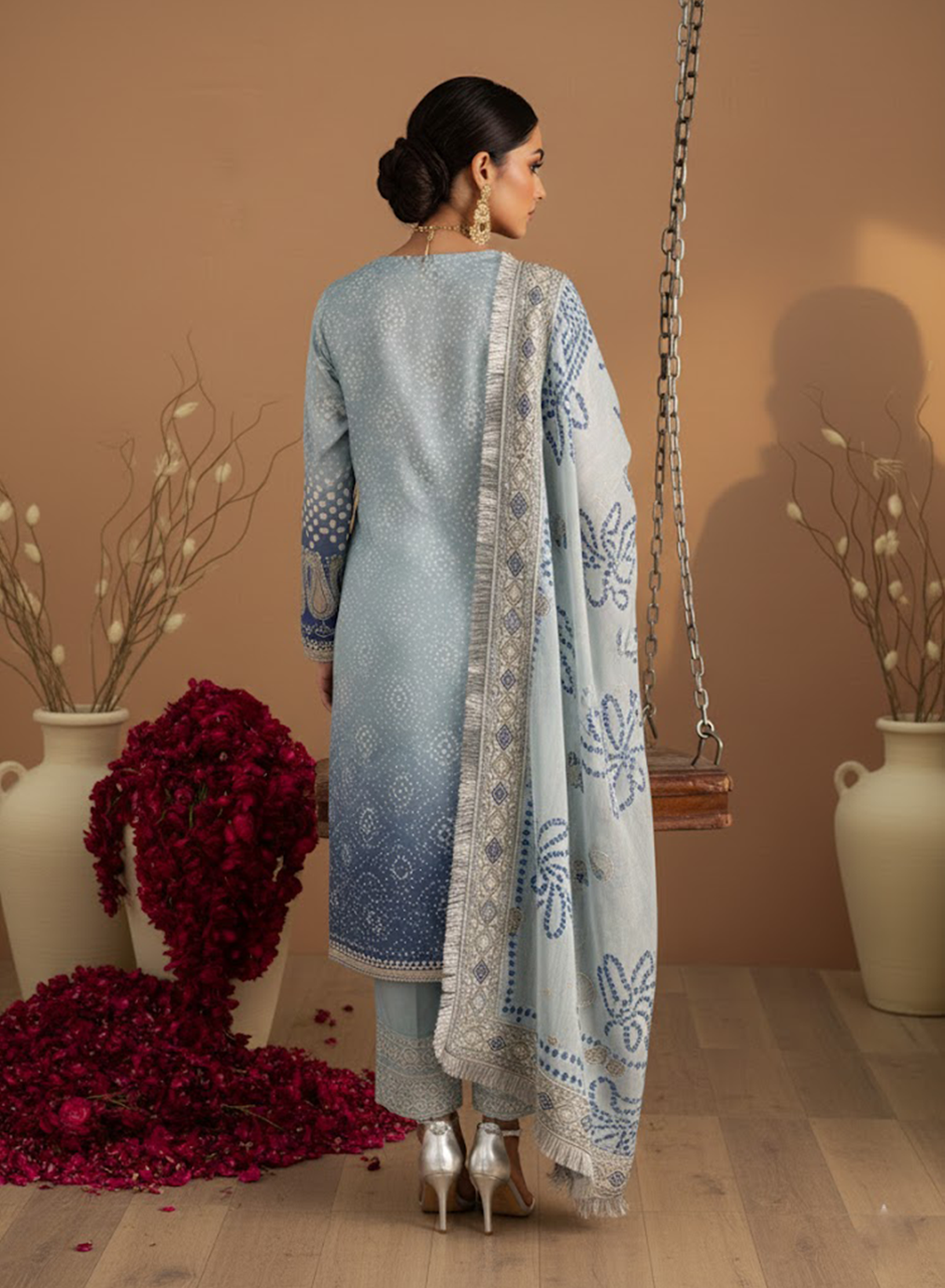 Azure Chunri Lawn 3PC