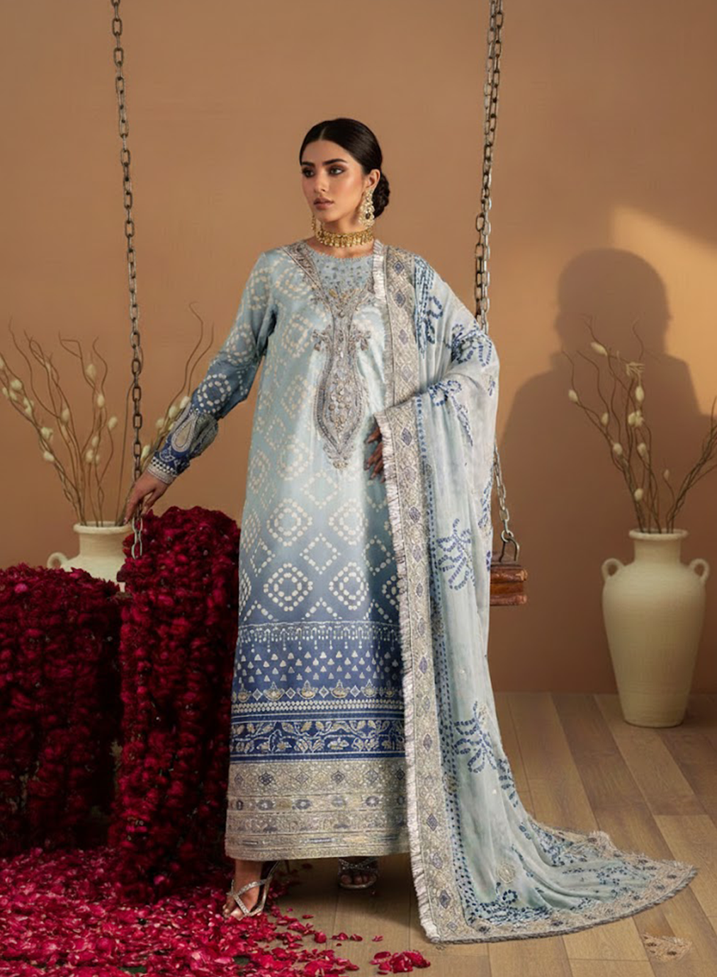 Azure Chunri Lawn 3PC