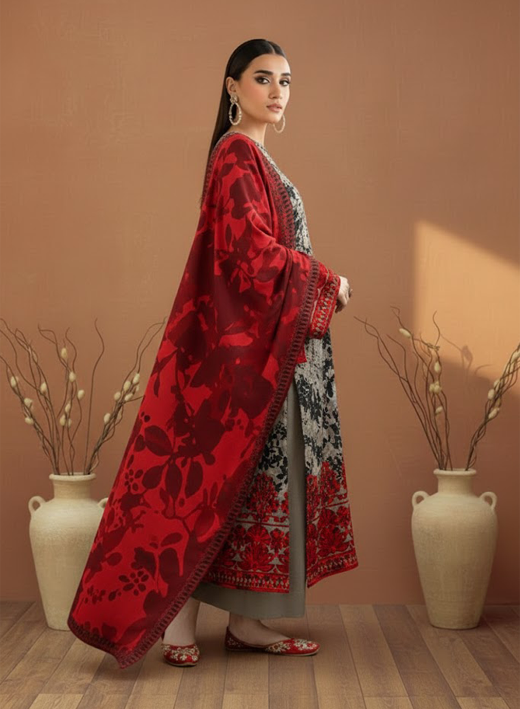 Ruby Charcoal Lawn 3PC