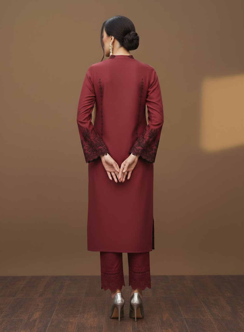 Crimson Night Lawn 3PC