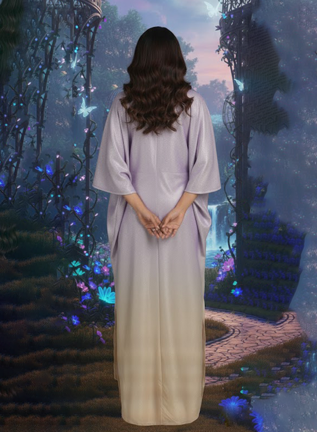 Lavender Ombre Kaftan